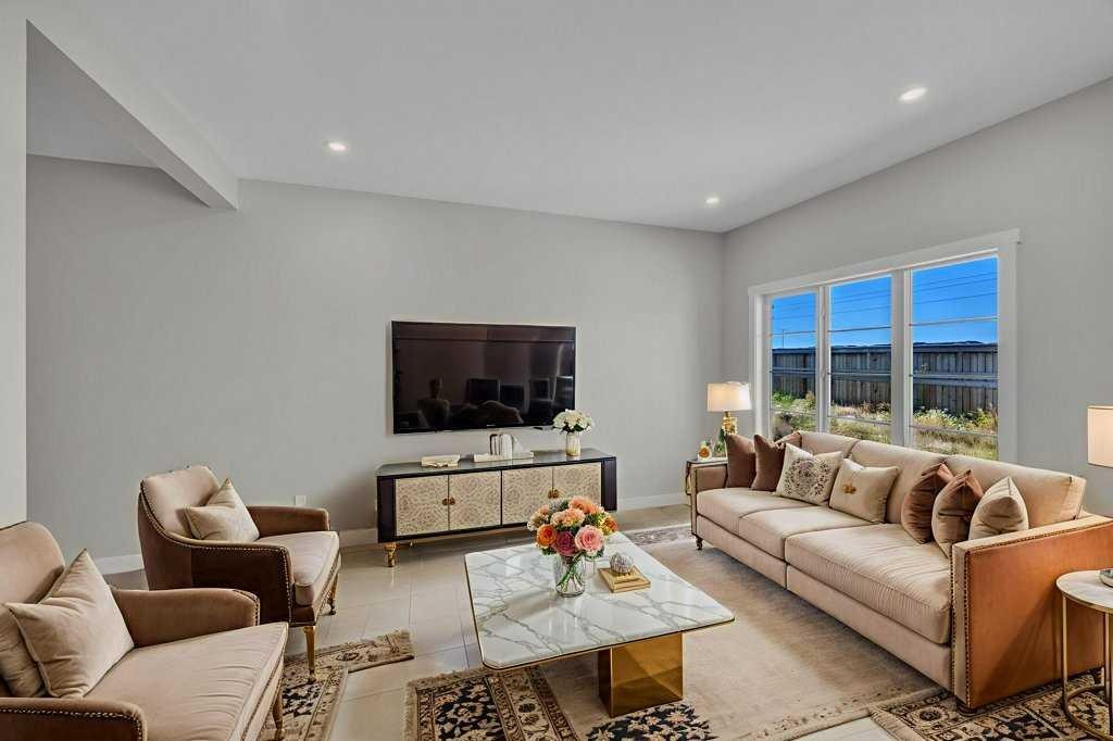 203 Homestead Common Ne, Calgary, AB - Indoor Photo Showing Living Room
