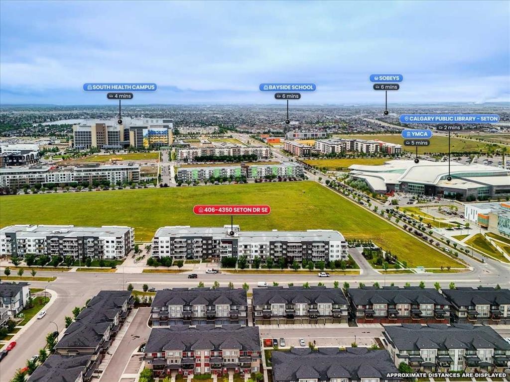 406-4350 Seton Drive Se, Calgary, AB - Outdoor With View