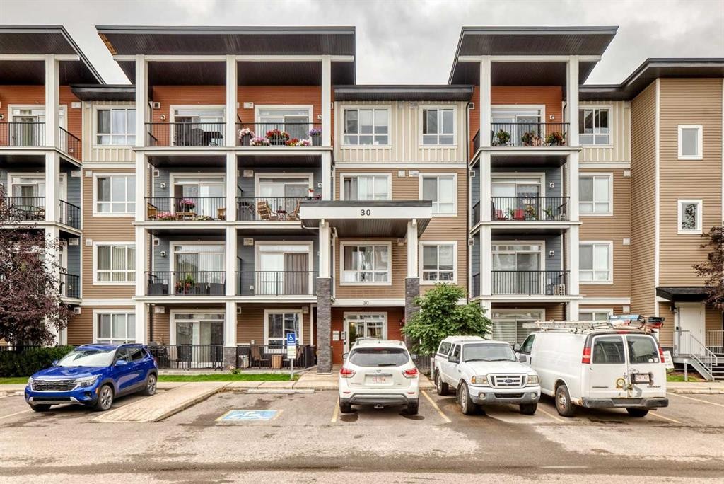 409-30 Walgrove Se, Calgary, AB - Outdoor With Balcony With Facade
