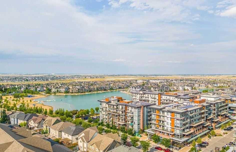201-122 Mahogany Centre Se, Calgary, AB - Outdoor With Body Of Water With View