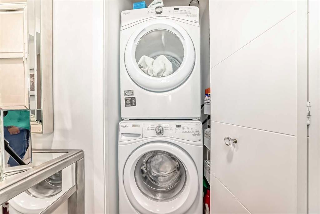 202-122 Mahogany Centre Se, Calgary, AB - Indoor Photo Showing Laundry Room