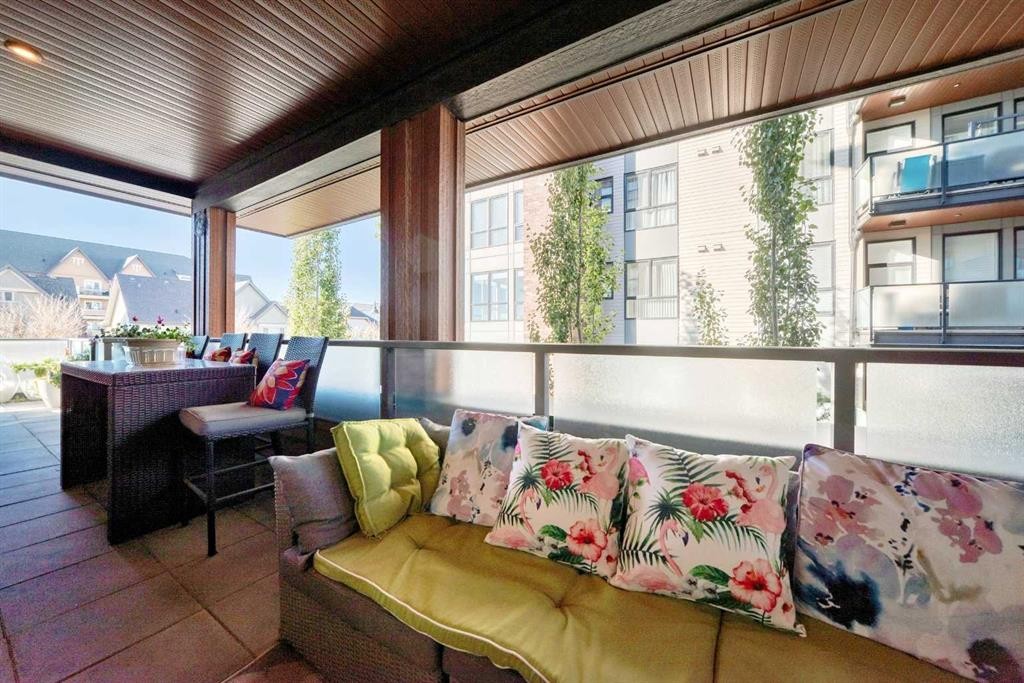 202-122 Mahogany Centre Se, Calgary, AB - Outdoor With Balcony With Exterior