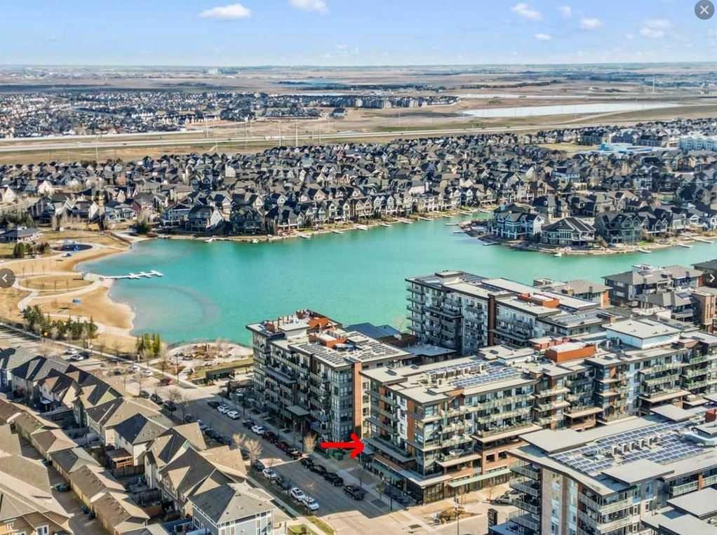 202-122 Mahogany Centre Se, Calgary, AB - Outdoor With Body Of Water With View