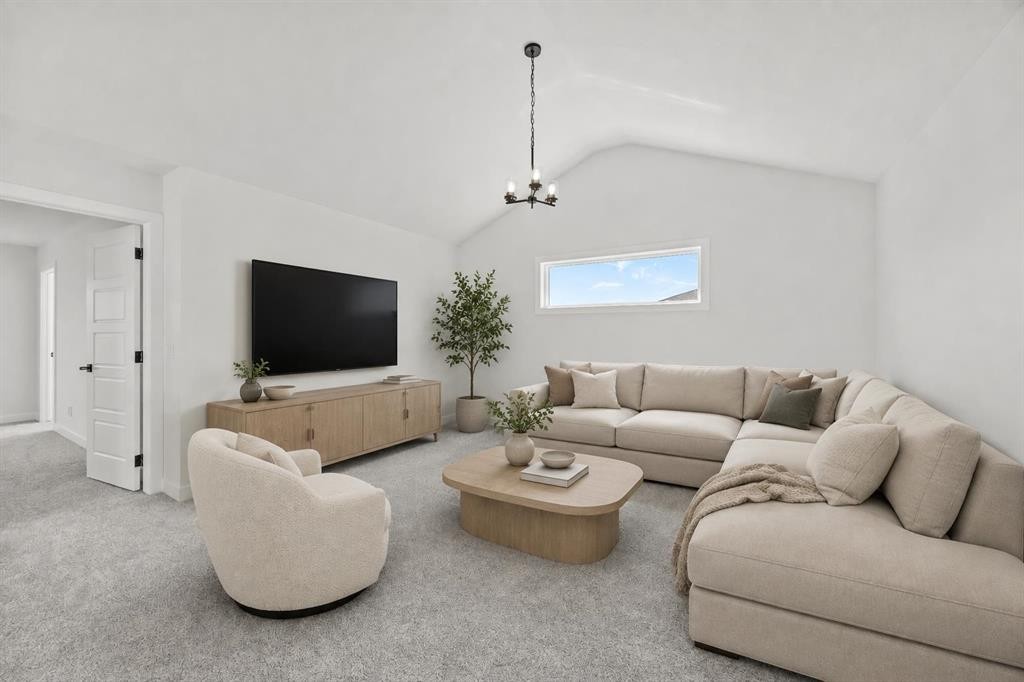 37 Sora Gardens Se, Calgary, AB - Indoor Photo Showing Living Room