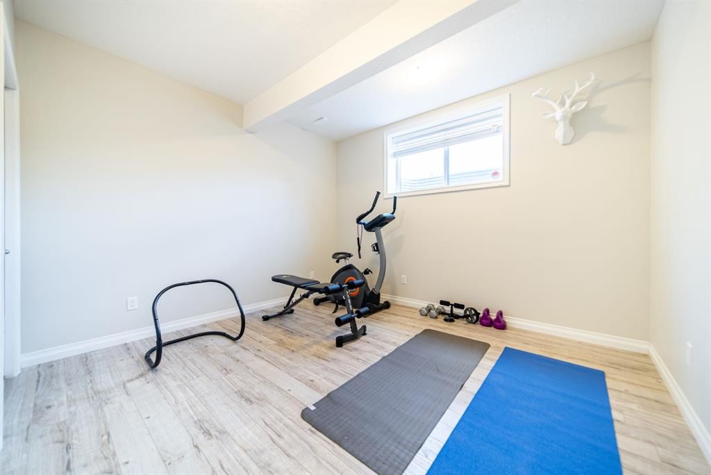 98 Mahogany Passage Se, Calgary, AB - Indoor Photo Showing Gym Room
