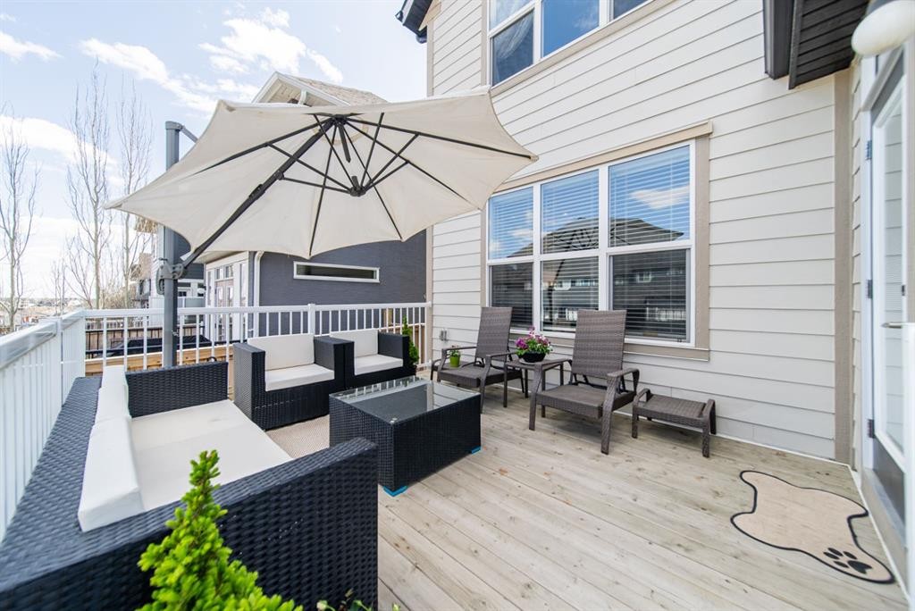 98 Mahogany Passage Se, Calgary, AB - Outdoor With Deck Patio Veranda With Exterior