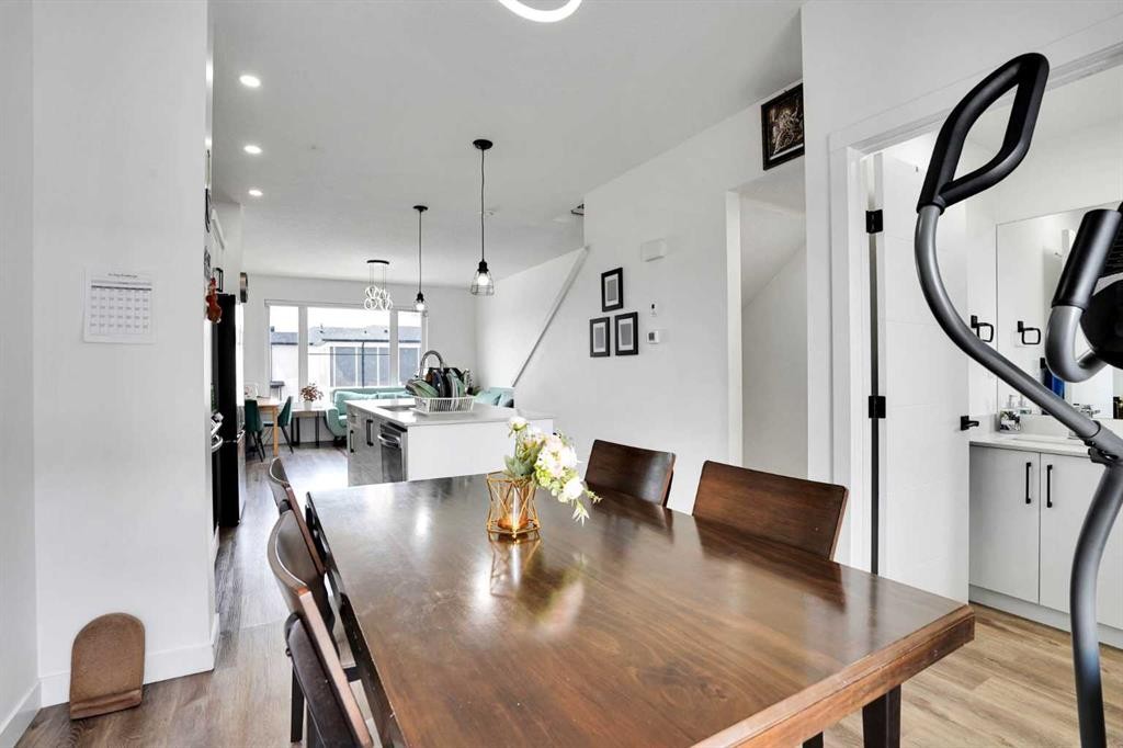 241 Saddlepeace Crescent Ne, Calgary, AB - Indoor Photo Showing Dining Room