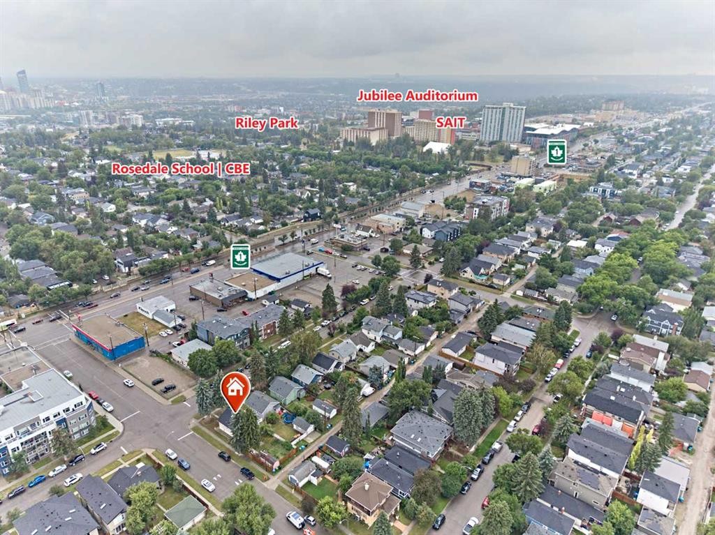 702 17 Avenue Nw, Calgary, AB - Outdoor With View
