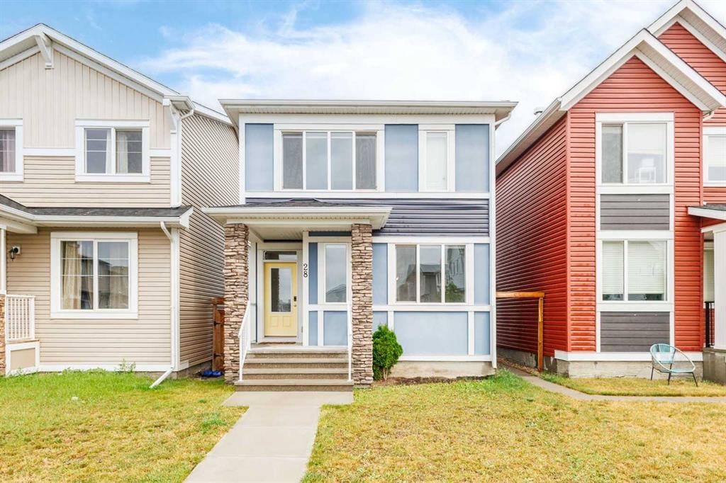 28 Seton Terrace Se, Calgary, AB - Outdoor With Facade
