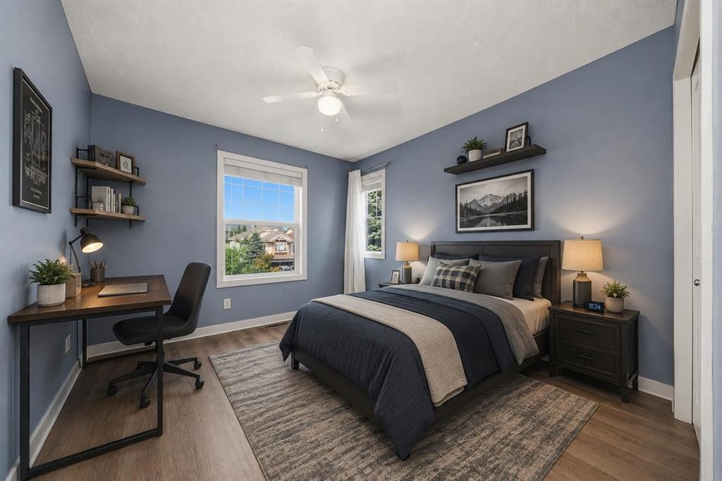 204 Eversyde Mews Sw, Calgary, AB - Indoor Photo Showing Bedroom