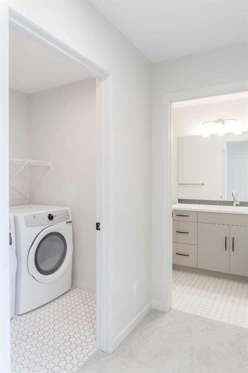 96 Fireside Common, Cochrane, AB - Indoor Photo Showing Laundry Room