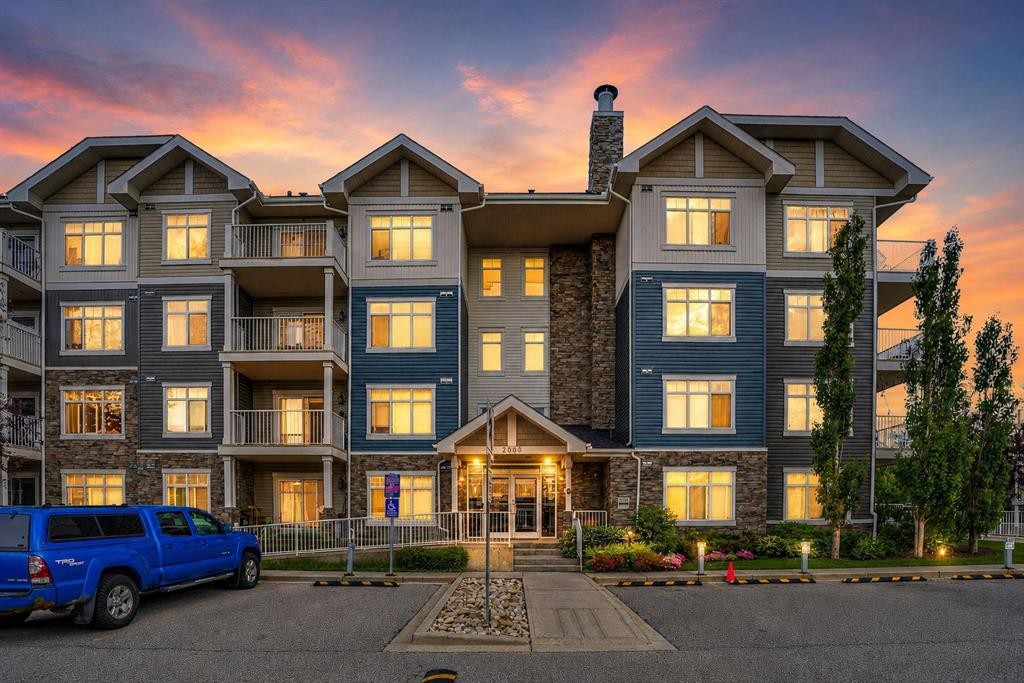 2201-155 Skyview Ranch Way Ne, Calgary, AB - Outdoor With Balcony With Facade