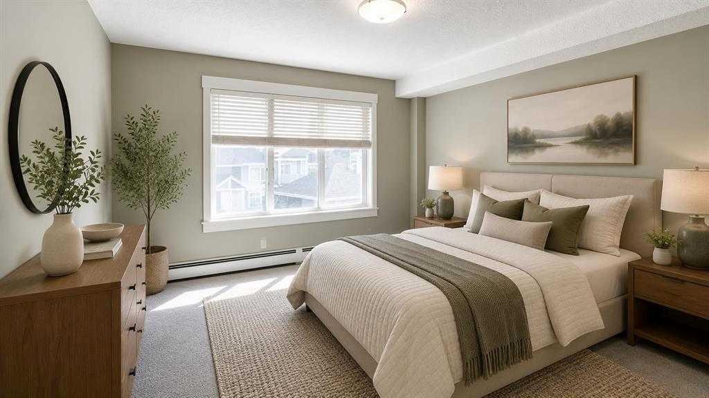2201-155 Skyview Ranch Way Ne, Calgary, AB - Indoor Photo Showing Bedroom