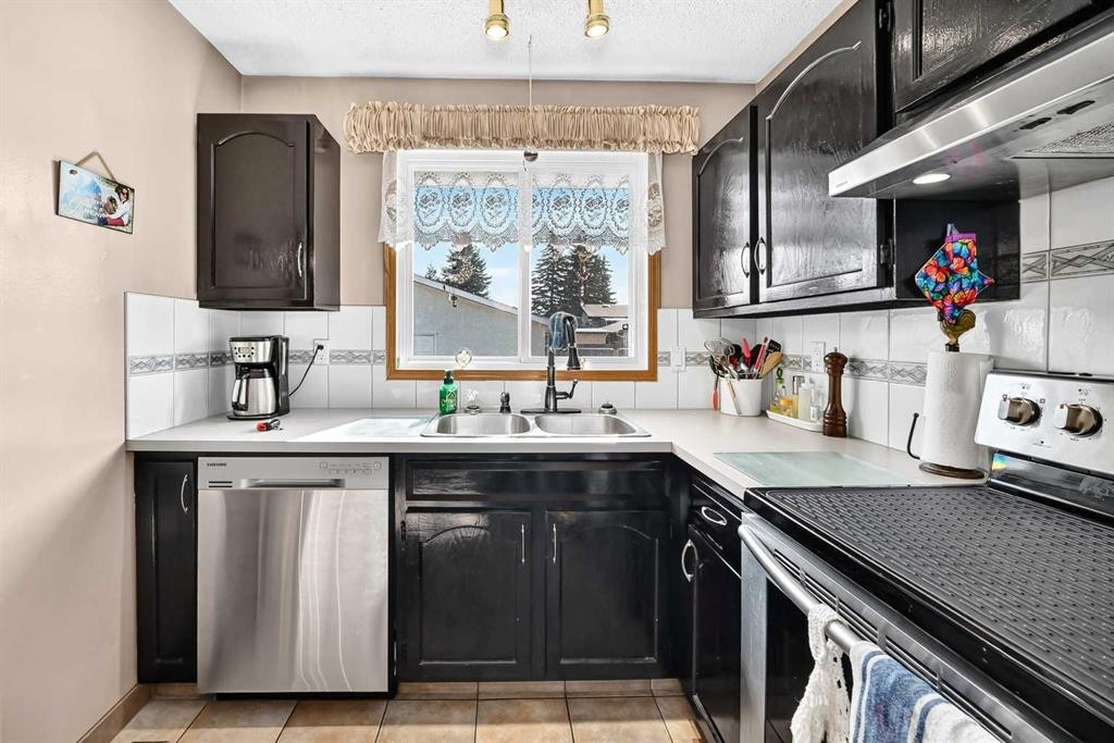 6432 Rundlehorn Drive Ne, Calgary, AB - Indoor Photo Showing Kitchen With Double Sink