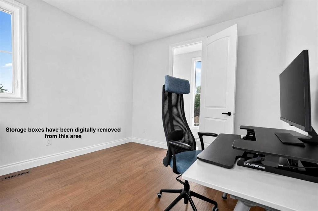 8 Spring Valley Lane Sw, Calgary, AB - Indoor Photo Showing Office