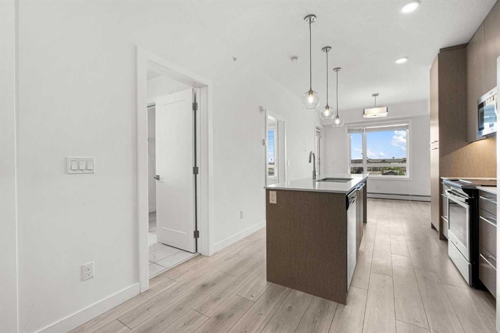 1425-76 Cornerstone Passage Ne, Calgary, AB - Indoor Photo Showing Kitchen With Upgraded Kitchen
