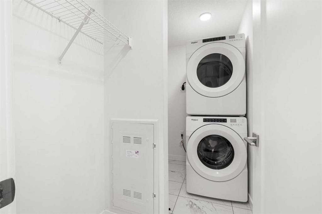 1425-76 Cornerstone Passage Ne, Calgary, AB - Indoor Photo Showing Laundry Room