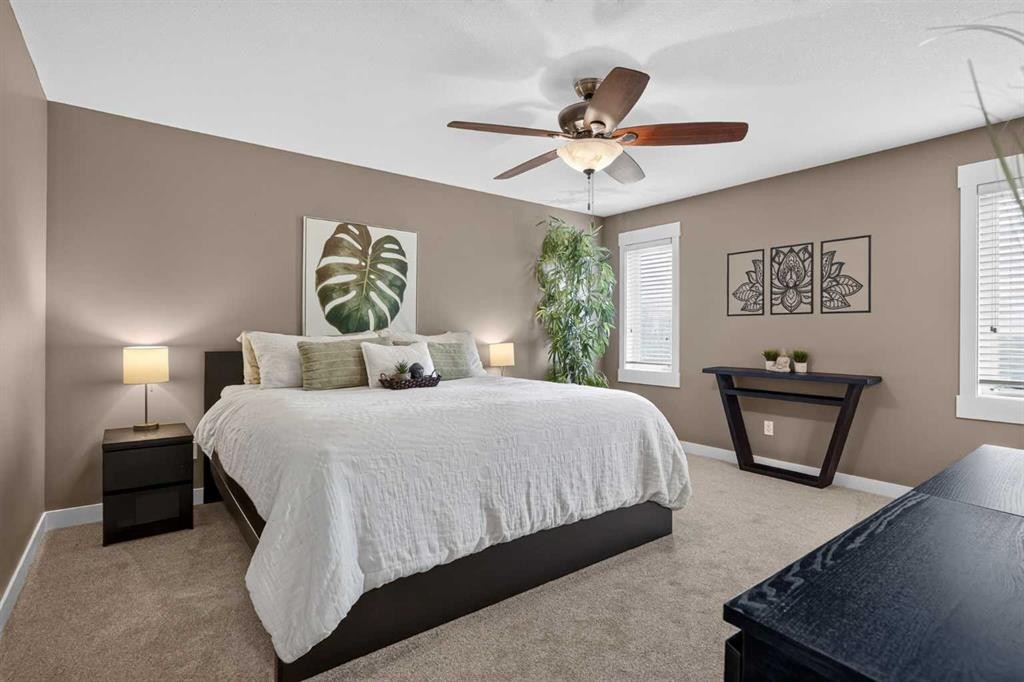 268 Rainbow Falls Green, Chestermere, AB - Indoor Photo Showing Bedroom