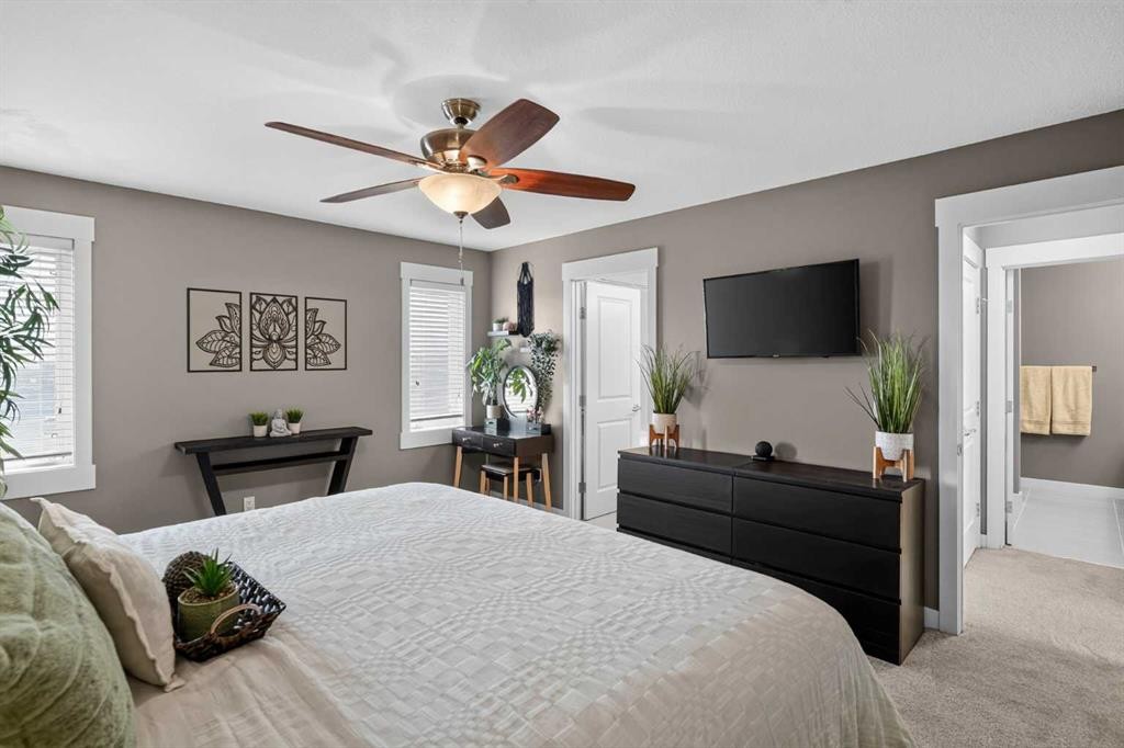 268 Rainbow Falls Green, Chestermere, AB - Indoor Photo Showing Bedroom