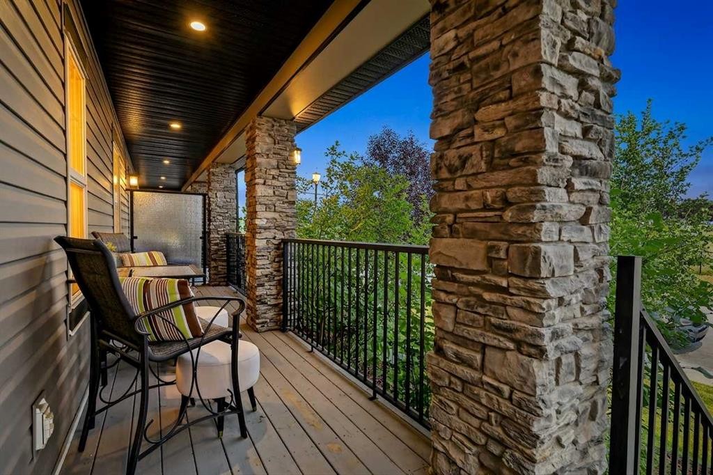 268 Rainbow Falls Green, Chestermere, AB - Outdoor With Deck Patio Veranda With Exterior