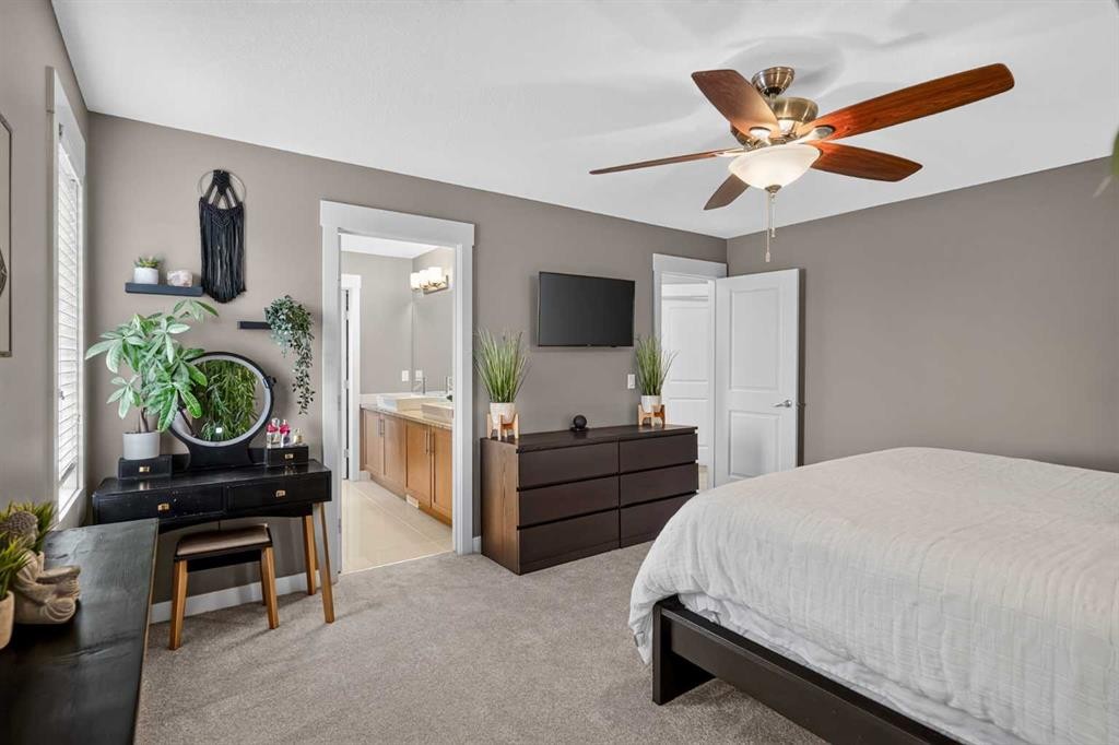 268 Rainbow Falls Green, Chestermere, AB - Indoor Photo Showing Bedroom