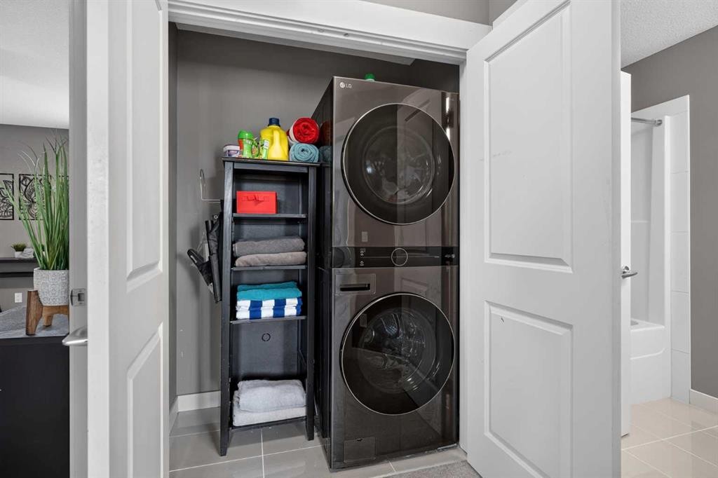 268 Rainbow Falls Green, Chestermere, AB - Indoor Photo Showing Laundry Room