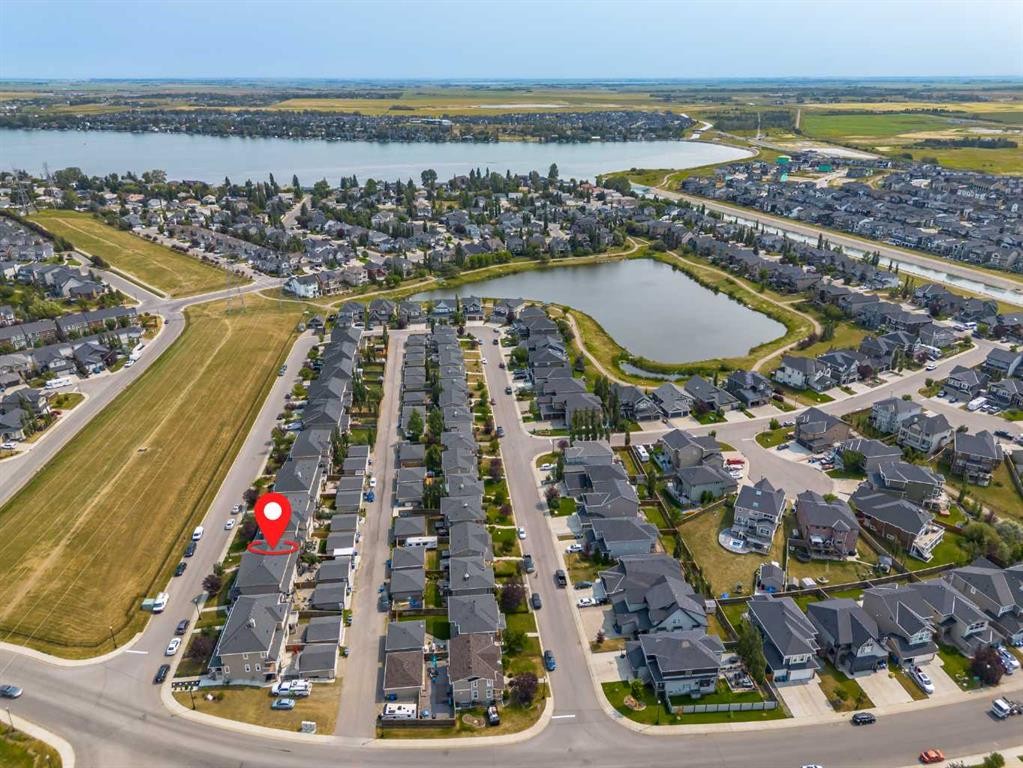 268 Rainbow Falls Green, Chestermere, AB - Outdoor With Body Of Water With View