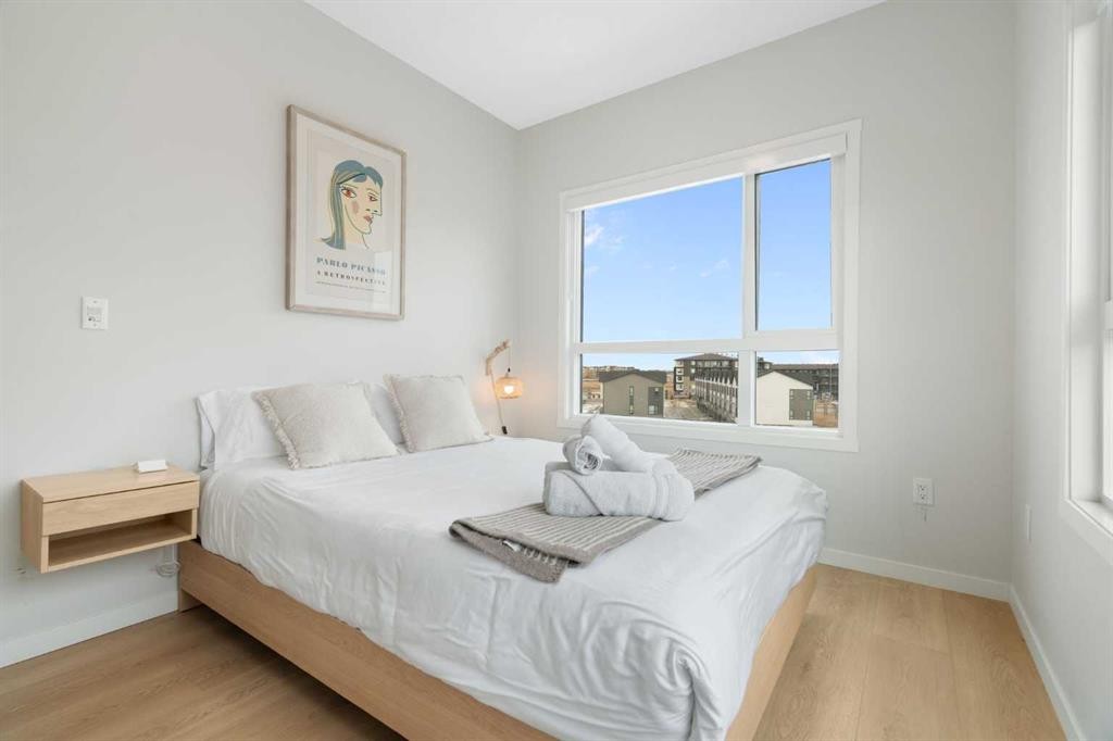 6412-20295 Seton Way Se, Calgary, AB - Indoor Photo Showing Bedroom