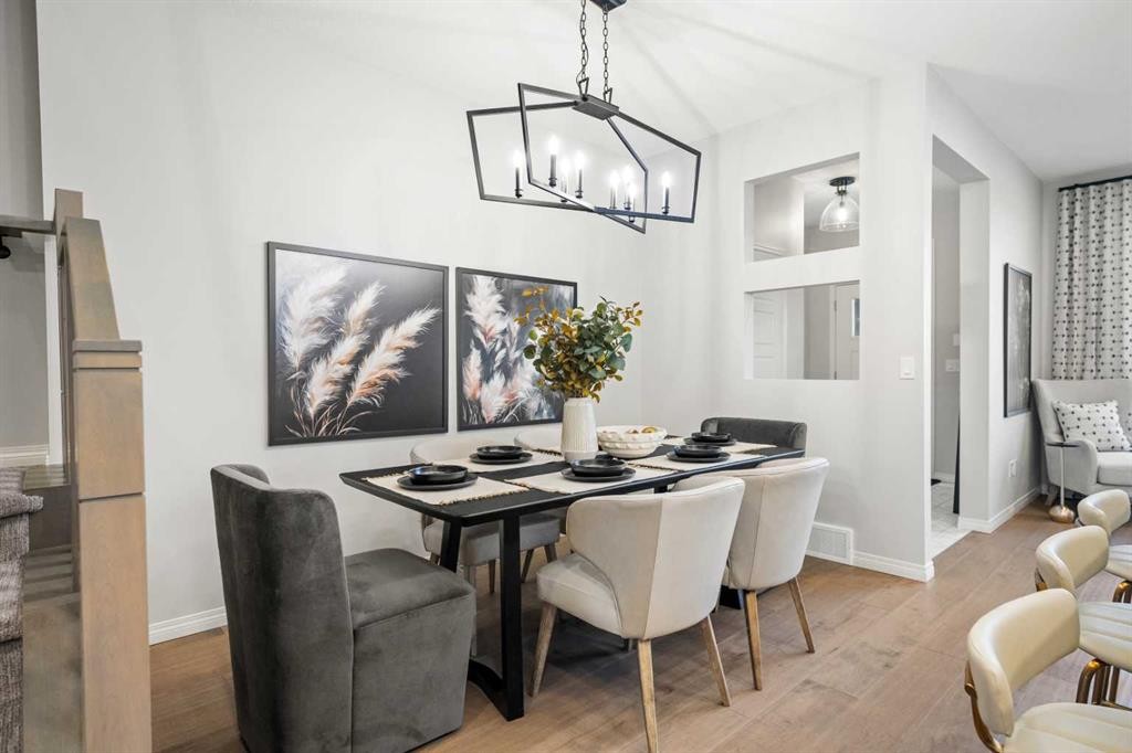 541 Bridgeport Street, Chestermere, AB - Indoor Photo Showing Dining Room