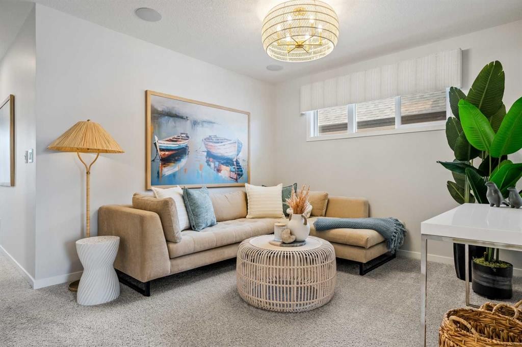 545 Bridgeport Street, Chestermere, AB - Indoor Photo Showing Living Room