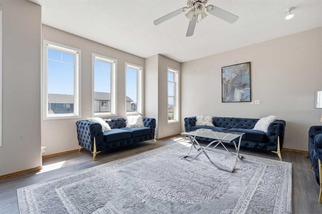 161 Saddlemead Road Ne, Calgary, AB - Indoor Photo Showing Living Room