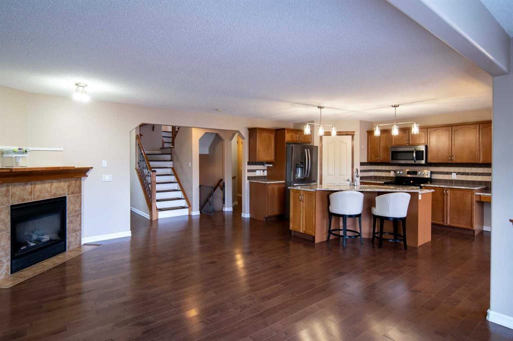 329 Springmere Way, Chestermere, AB - Indoor With Fireplace