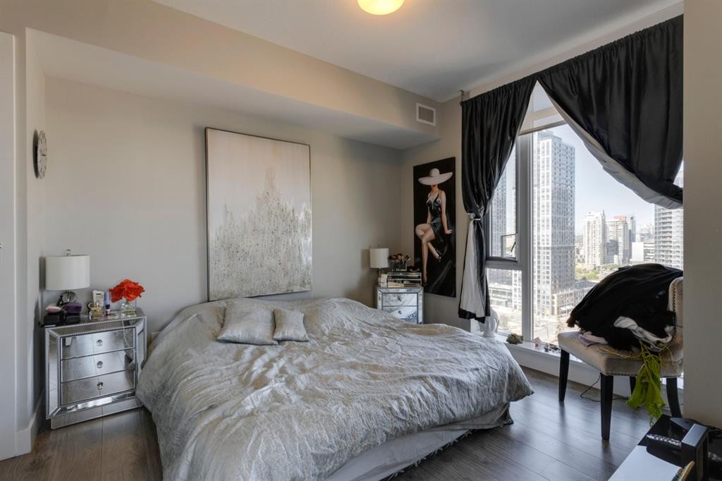 1509-1122 3 Street Se, Calgary, AB - Indoor Photo Showing Bedroom