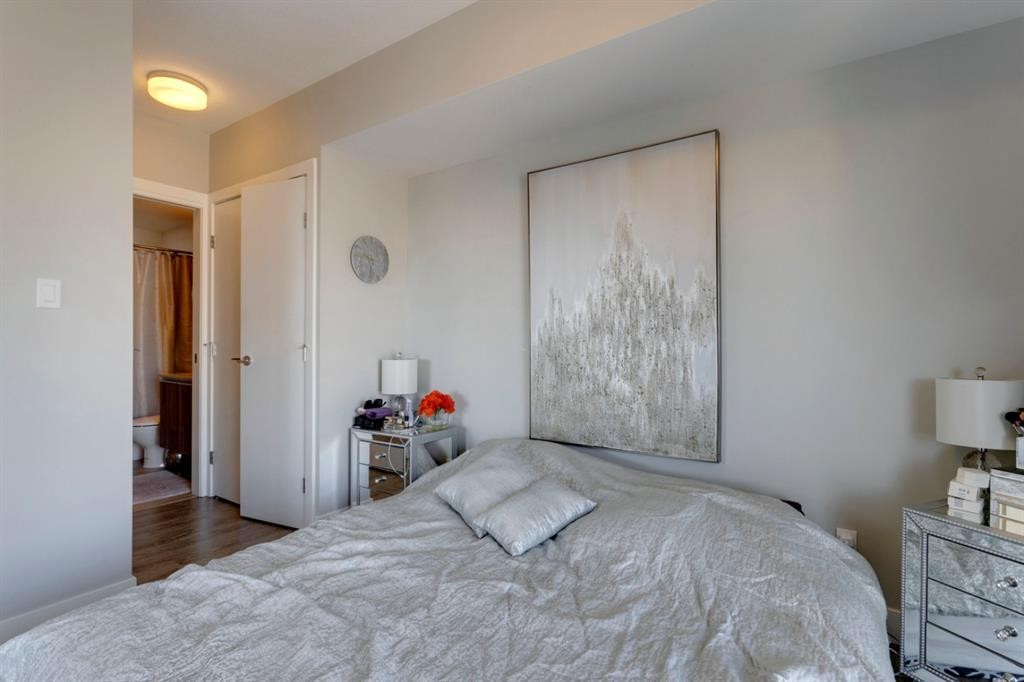 1509-1122 3 Street Se, Calgary, AB - Indoor Photo Showing Bedroom