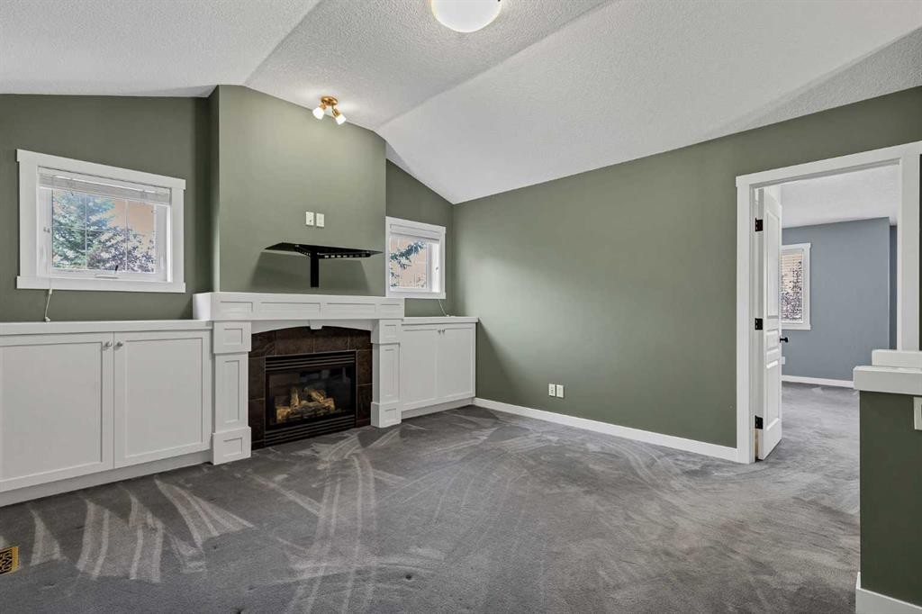 37 Cranleigh Heath Se, Calgary, AB - Indoor With Fireplace
