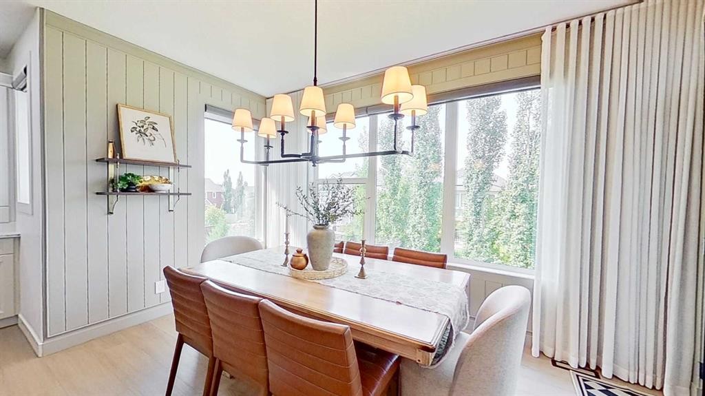 107 Auburn Sound Cove Se, Calgary, AB - Indoor Photo Showing Dining Room