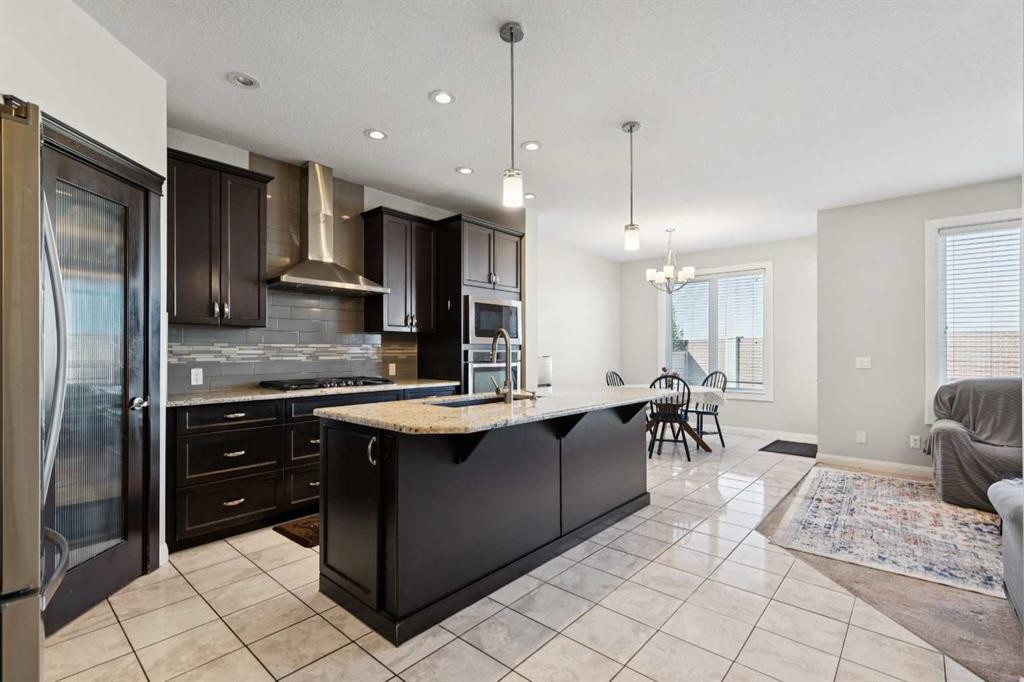 215 Redstone Heights Ne, Calgary, AB - Indoor Photo Showing Kitchen With Upgraded Kitchen