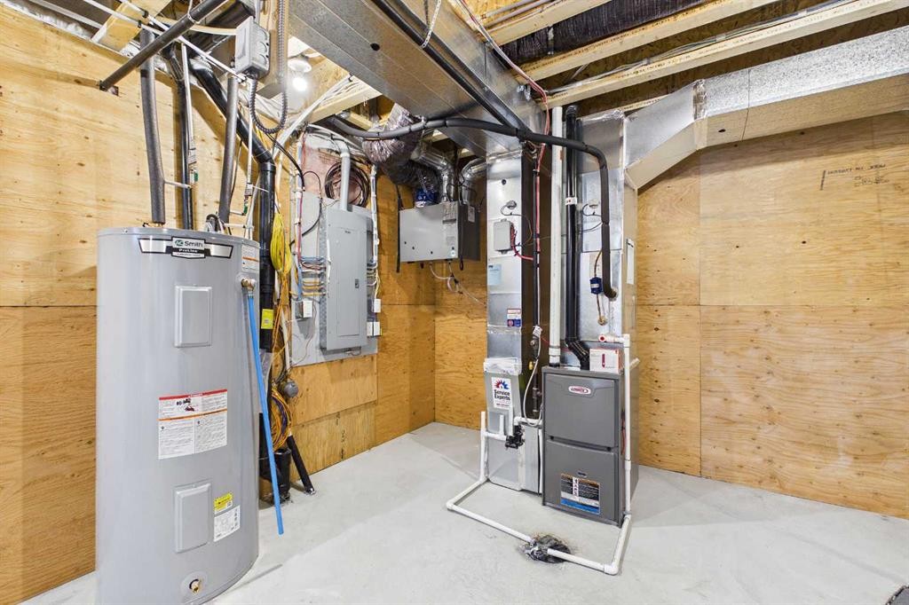 182 Rowley Gate Nw, Calgary, AB - Indoor Photo Showing Basement