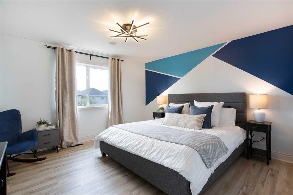 1153 Kingston Crescent Se, Airdrie, AB - Indoor Photo Showing Bedroom