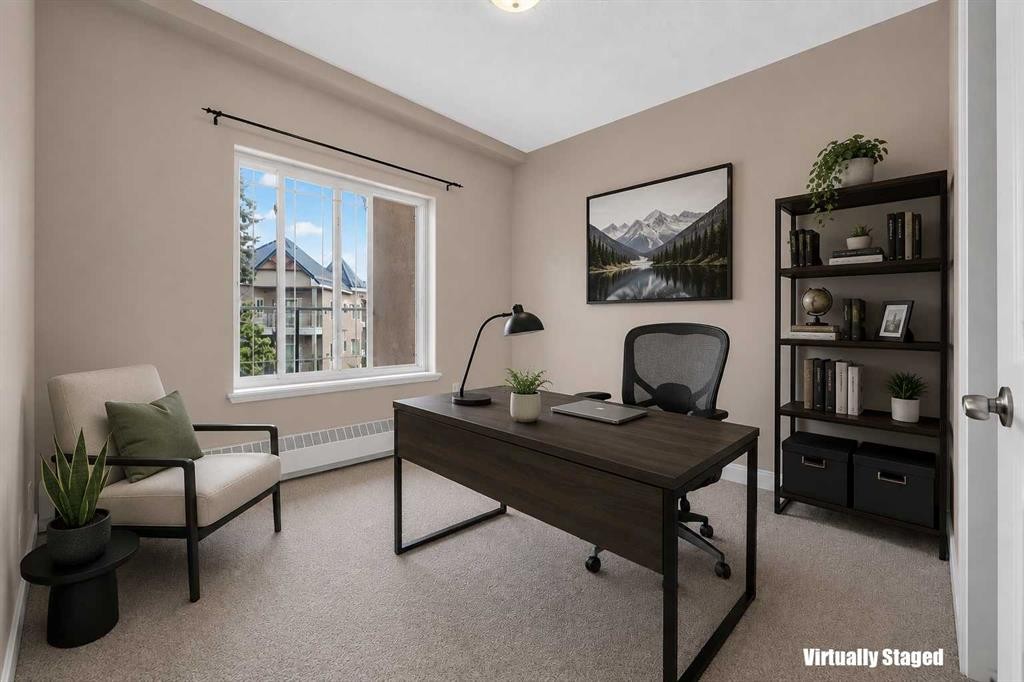 537-10 Discovery Ridge Close Sw, Calgary, AB - Indoor Photo Showing Office