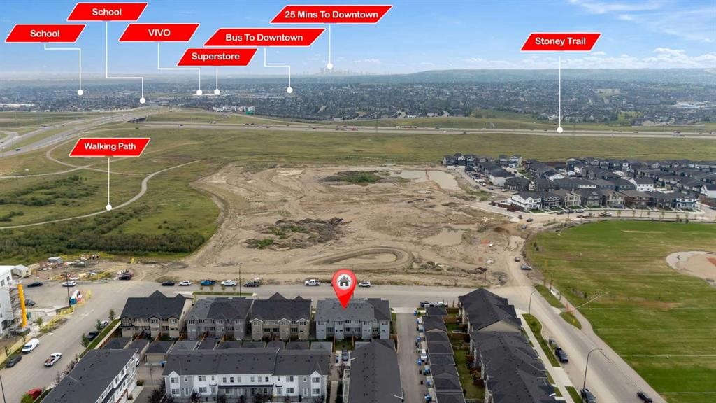 250 Carrington Gate Nw, Calgary, AB - Outdoor With View