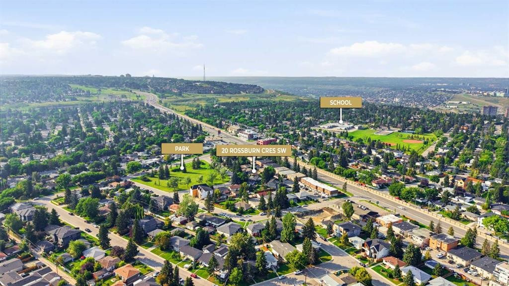 20 Rossburn Crescent Sw, Calgary, AB - Outdoor With View