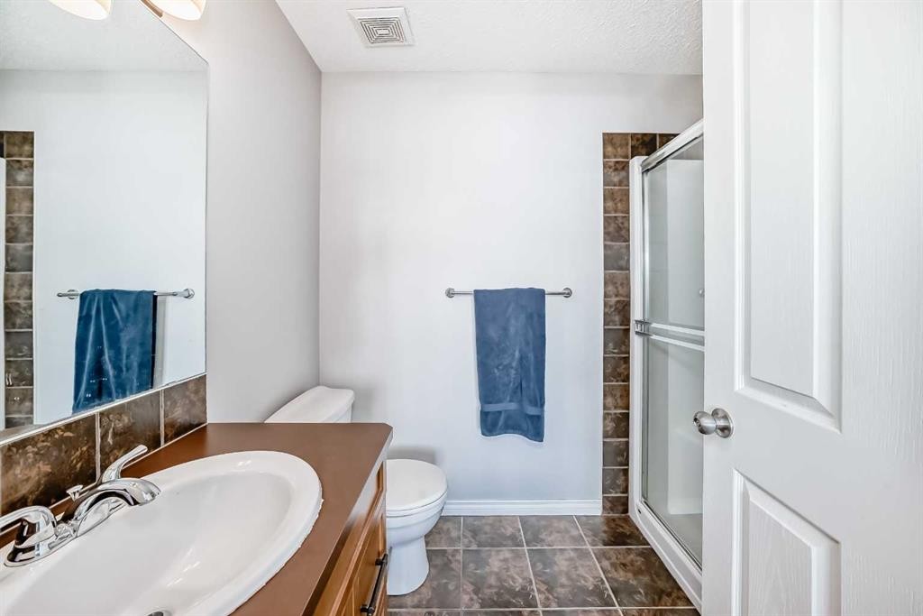 296 Sunset Point, Cochrane, AB - Indoor Photo Showing Bathroom
