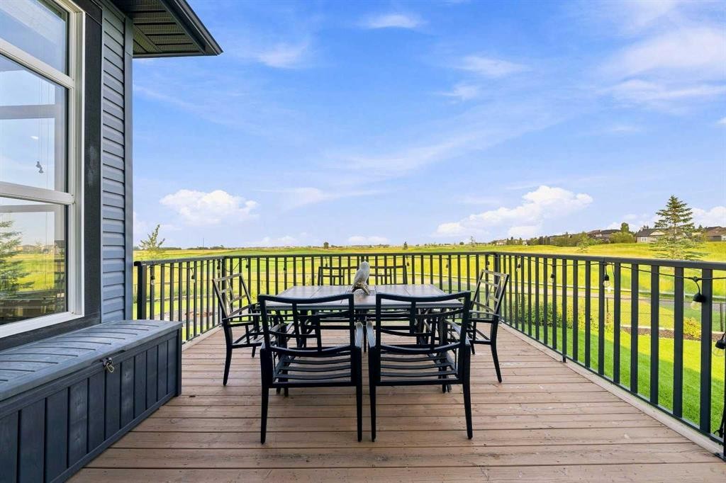 395 Boulder Creek Bay Se, Langdon, AB - Outdoor With Balcony With Exterior