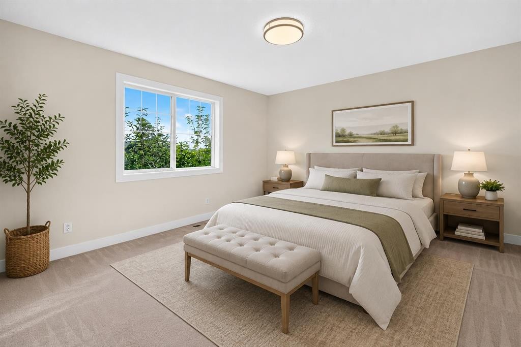 187 Arbour Meadows Close Nw, Calgary, AB - Indoor Photo Showing Bedroom