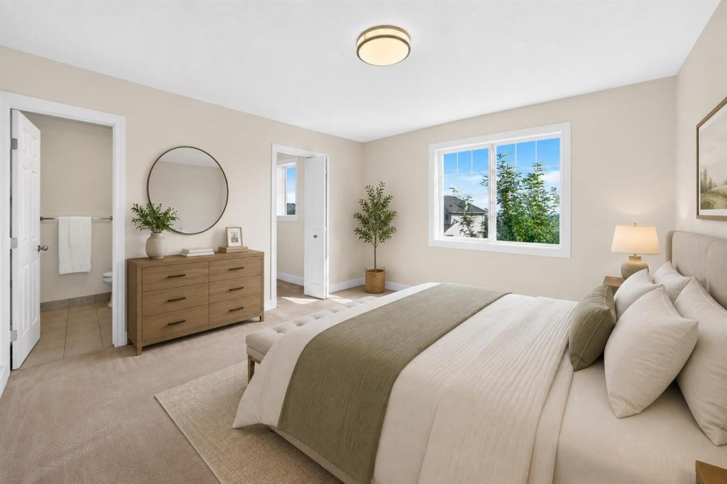 187 Arbour Meadows Close Nw, Calgary, AB - Indoor Photo Showing Bedroom