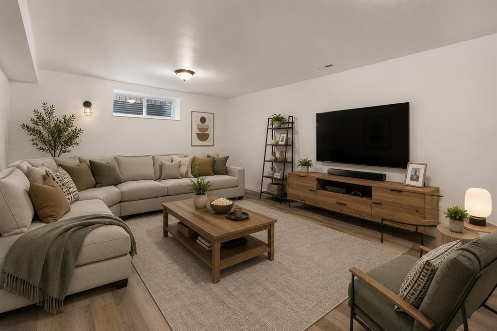 187 Arbour Meadows Close Nw, Calgary, AB - Indoor Photo Showing Living Room