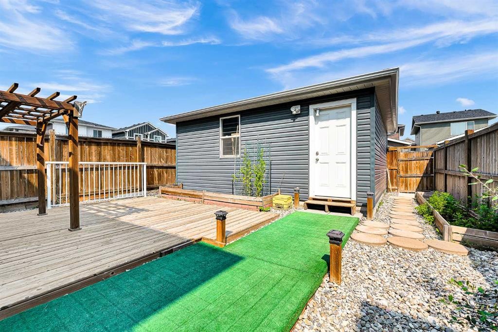 154 Redstone Common Ne, Calgary, AB - Outdoor With Deck Patio Veranda With Exterior
