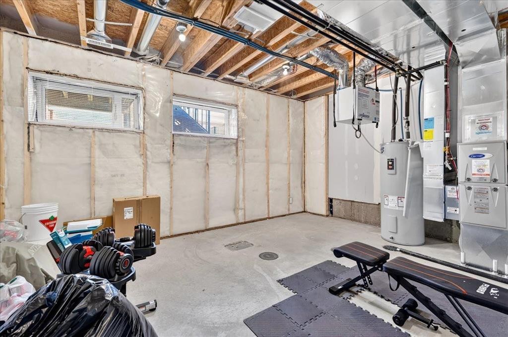 246 Cranbrook Square Se, Calgary, AB - Indoor Photo Showing Basement