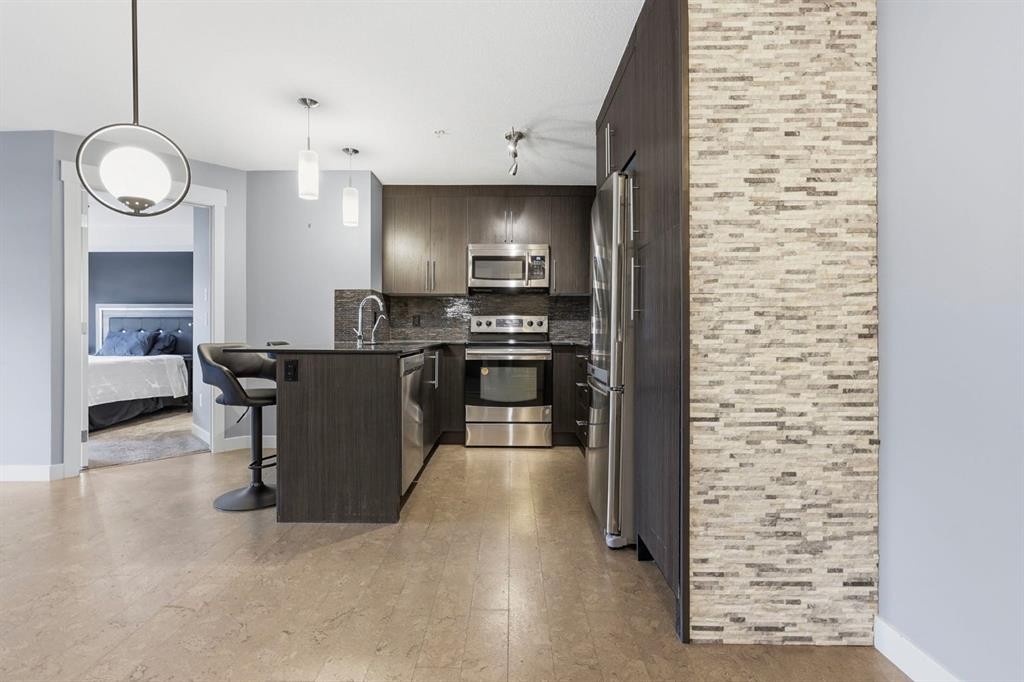 5105-155 Skyview Ranch Way Ne, Calgary, AB - Indoor Photo Showing Kitchen